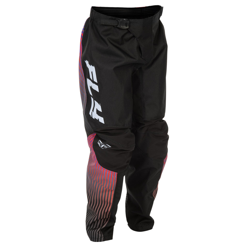 FLY Youth MX Jersey & Pant Kit Deal - F-16 (Black/Red/Purple) YL/Y26"