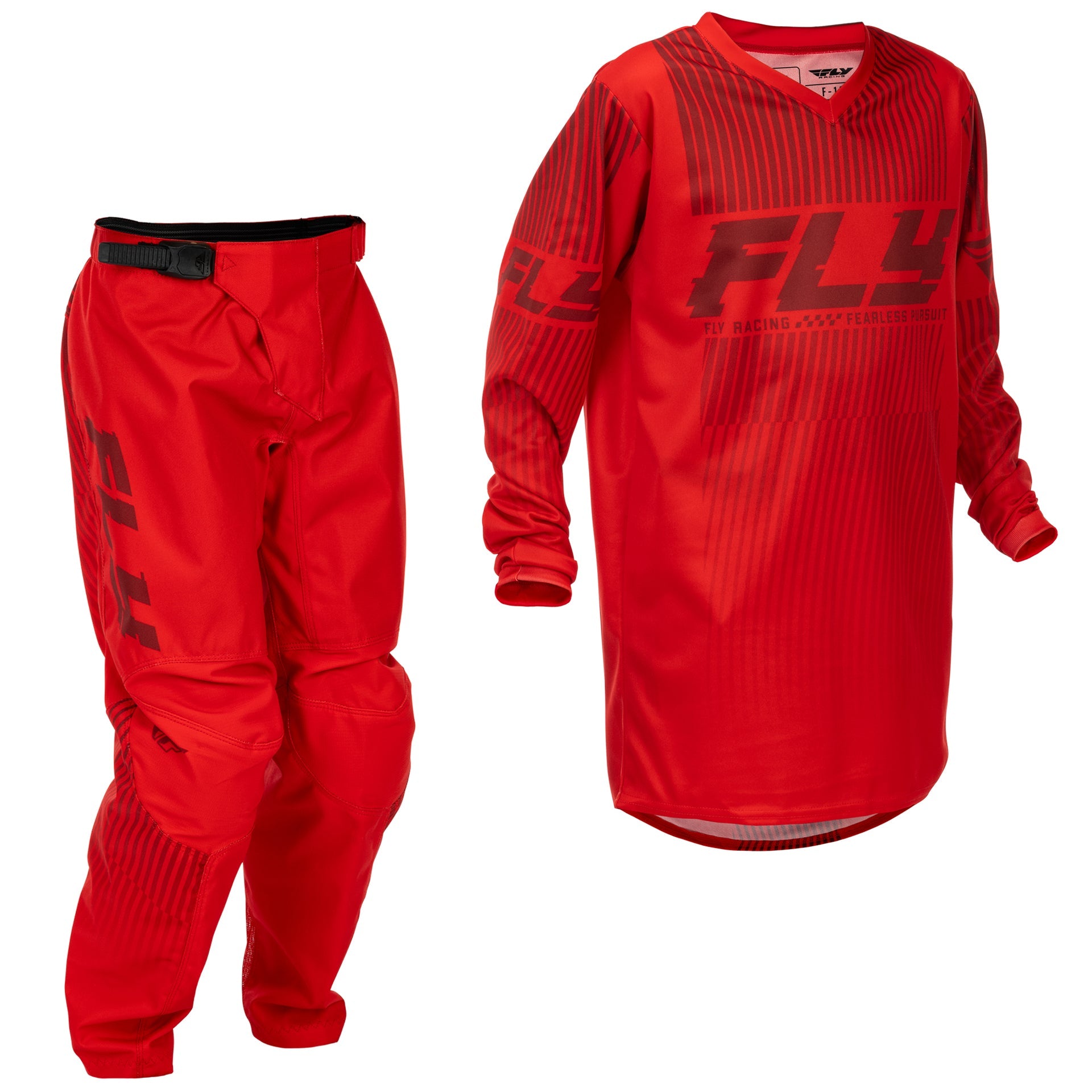 FLY Youth MX Jersey & Pant Kit Deal - F-16 (Red) YL/Y26"