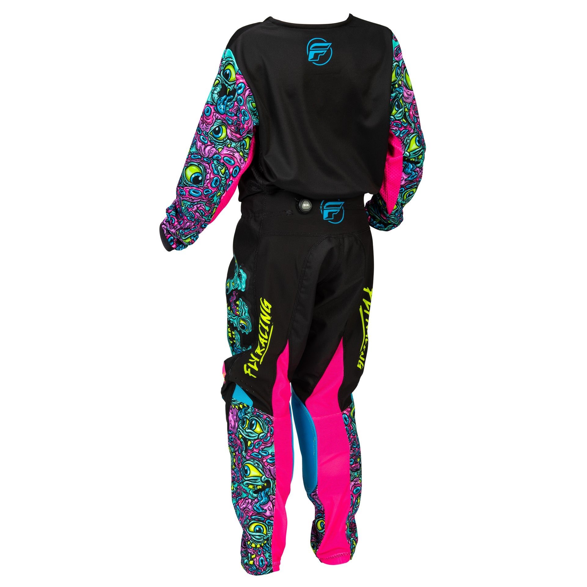 FLY Youth MX Jersey & Pant Kit Deal - Kinetic MUTANT (Black/Multi) YL/Y26"