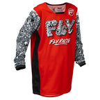 FLY Youth MX Jersey & Pant Kit Deal - Kinetic MUTANT (Red/White/Black) YL/Y26"