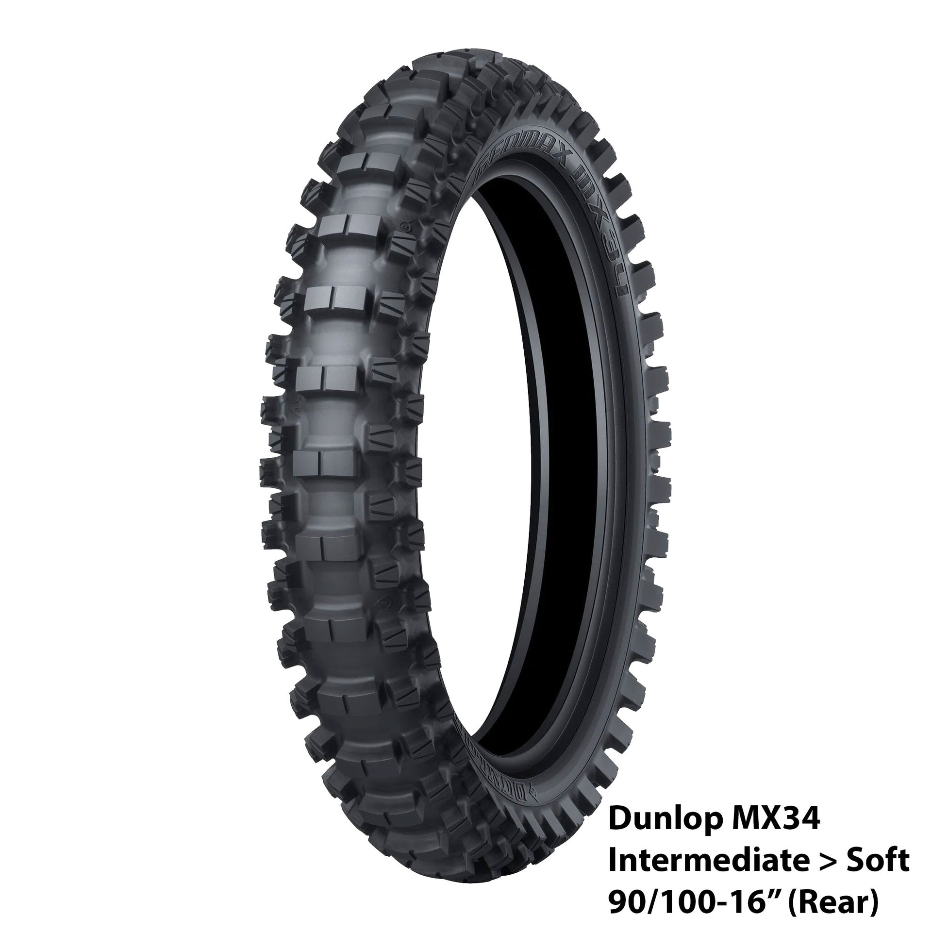 Dunlop Motocross Tyre - GeoMax MX34 (Medium>Soft)