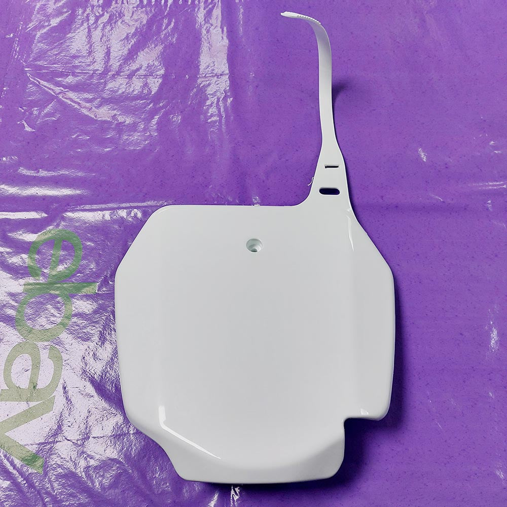 Suzuki Genuine Part - Front Number Board, White (RM85 02-23) - 08316-1008A-000