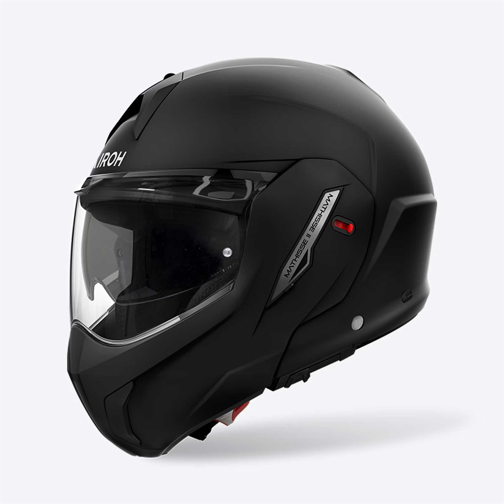 Airoh Mathisse 2 Motorcycle Touring Flip Over Helmet (Matt Black)