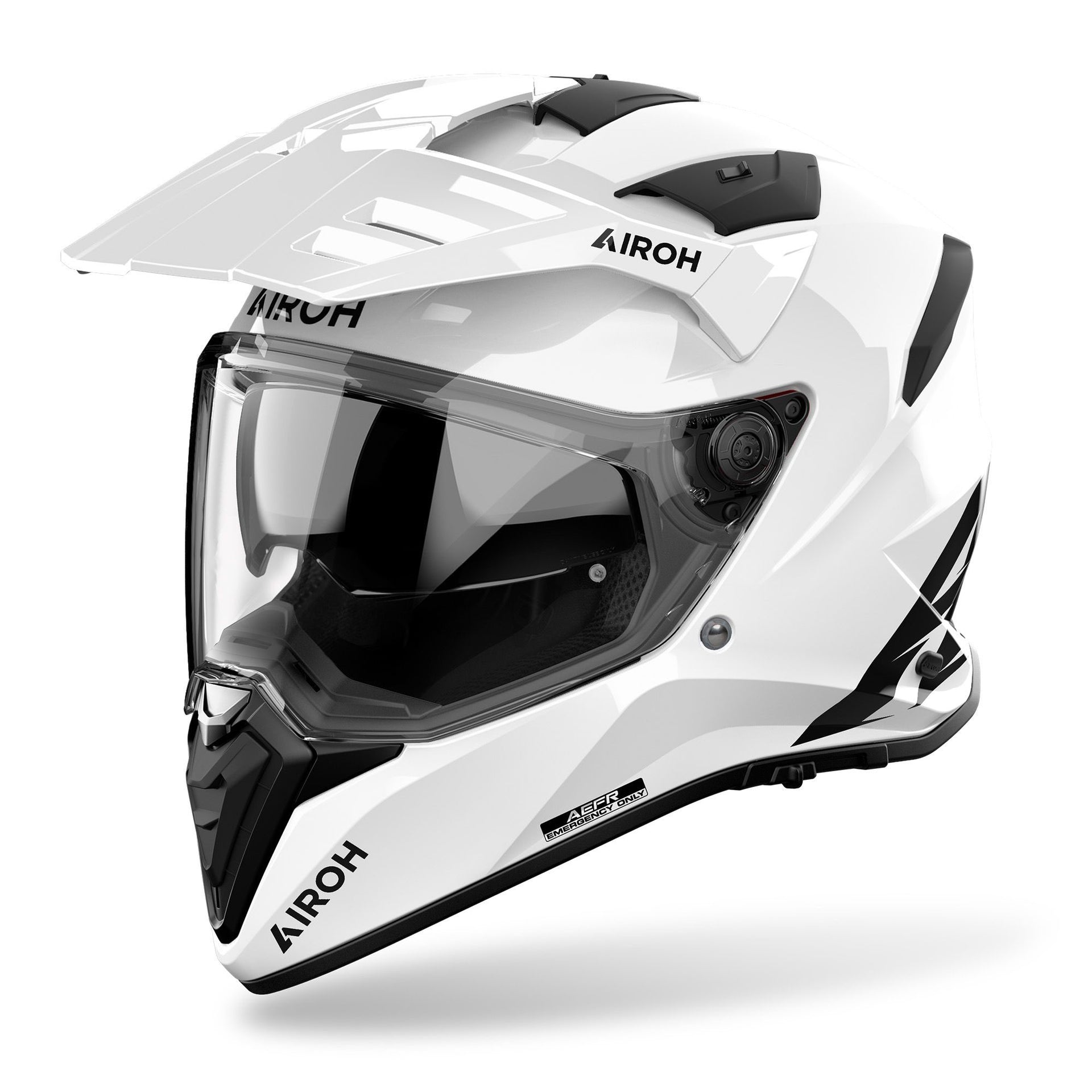 Airoh Bandit Motorcycle Adventure Helmet (Gloss White)