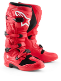 Alpinestars MX Tech 7 Boots in Red with a White Logo