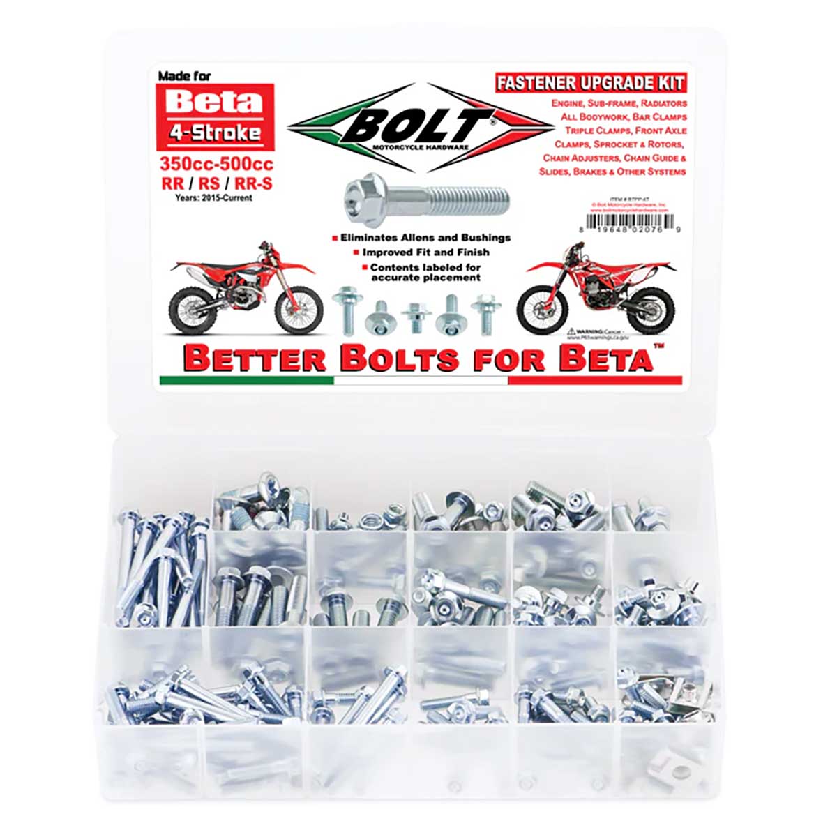 Bolt Hardware - Track Pack Fastener Kit - PRO - Beta RX450 24-26, 4T 350-500RR 13-26
