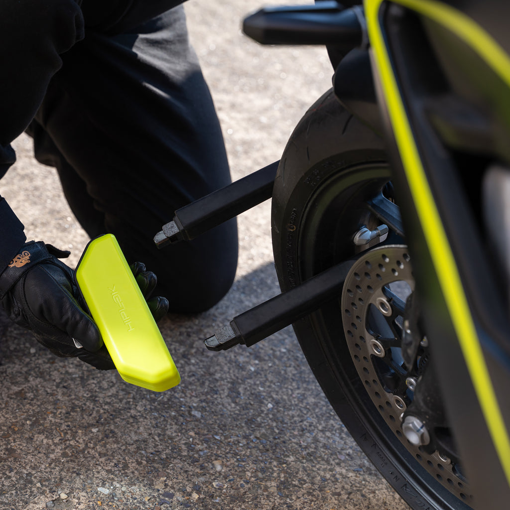 Hiplok Security - DX1000 Neon Yellow - Anti-Angle Grinder D Lock (112 x 206mm)