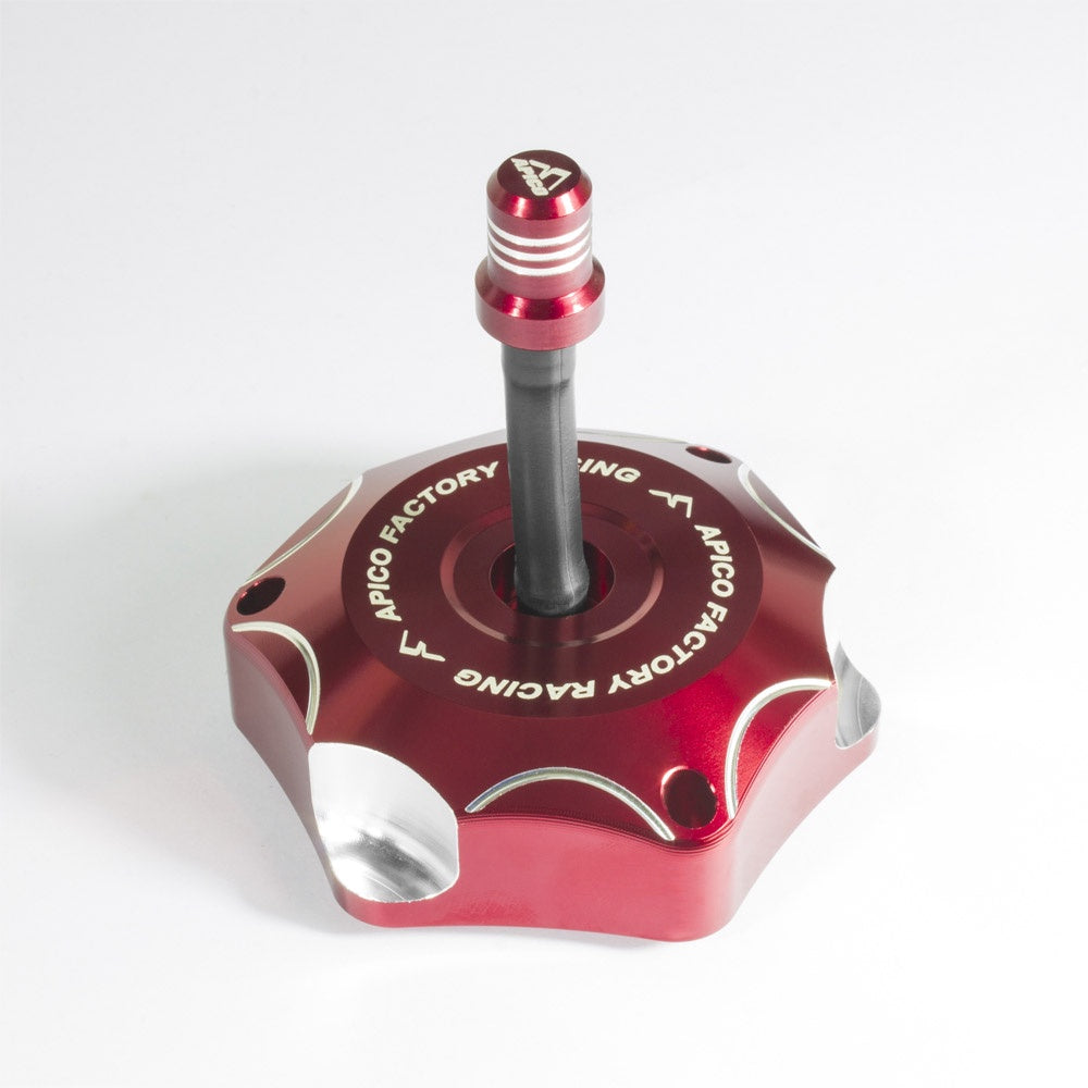 Apico - Fuel Cap w/Breather - CR125/250 96-07, CR500 89-01 - Red