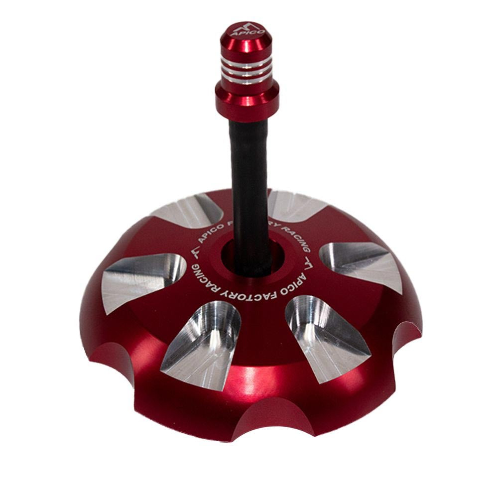 Apico Fuel Cap inc Breather - KTM SX65 24-27, SX/SXF 85-450 13-27, Husqvarna TC65 24-27, TC/FC 85-450 14-27, Gas Gas MC65 24-27, MC/MCF 85-450 21-27 (Red)