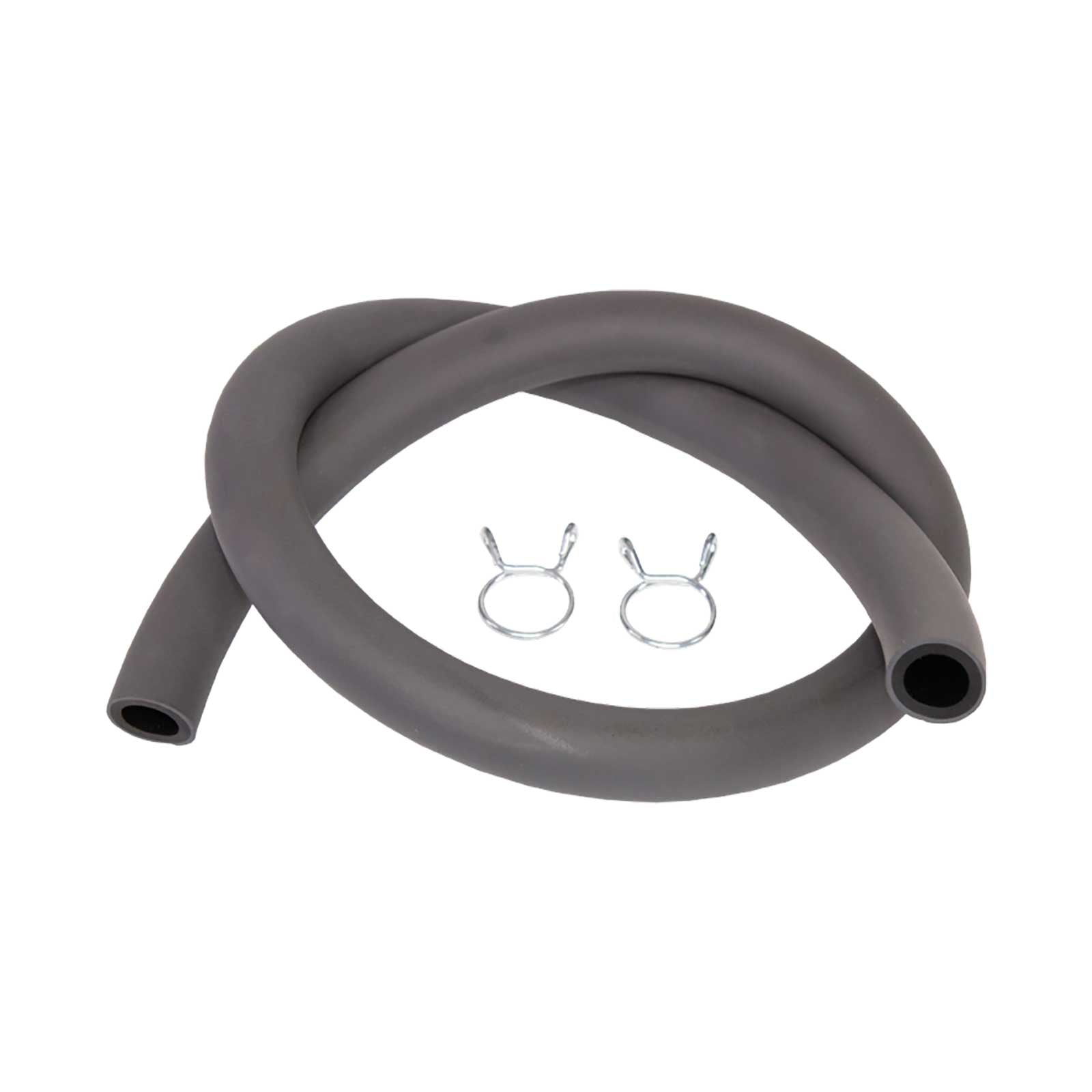Apico - Fuel Pipe - Grey With Pipe Clips - 6mm x 10mm x 0.5m