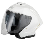 Vcan H599 Open Face Helmet With Clear Visor + Sun Visor (White)