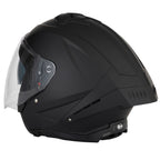 Vcan H599 Open Face Helmet With Clear Visor + Sun Visor (Matt Black)