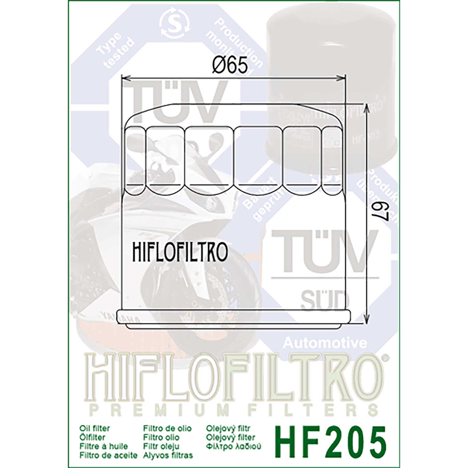 HiFlo Oil Filter - HF205