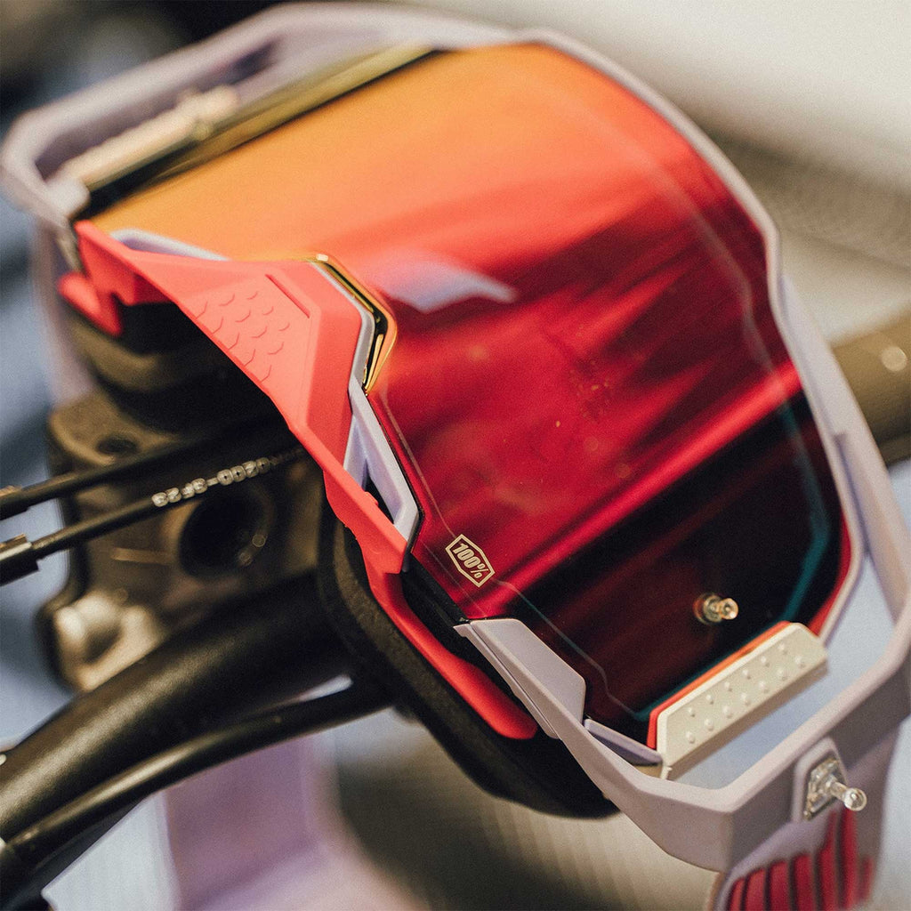 100% MX | MTB Goggles - Armega (Fausto) Red Iridium Lens