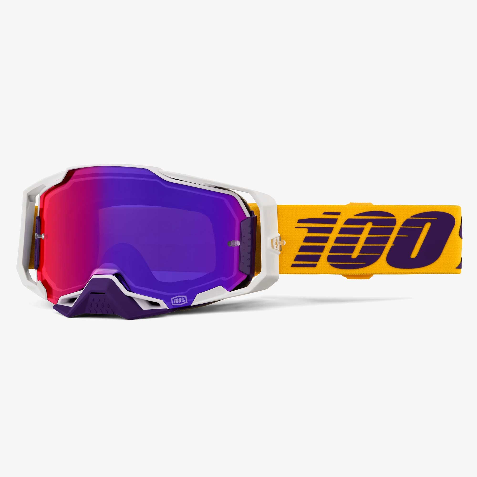 100% MX | MTB Goggles - Armega (DIFENBACK) Purple Iridium Lens