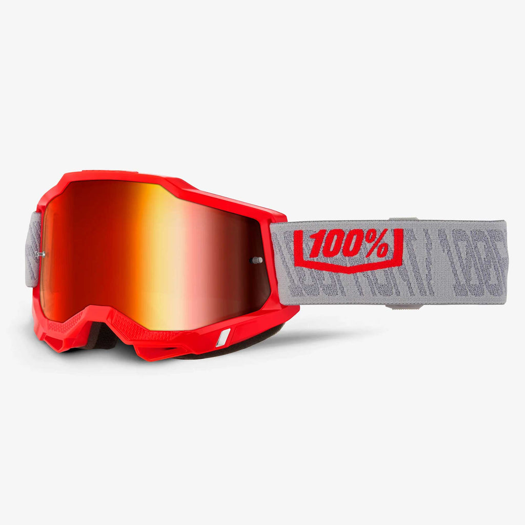 100% MX | MTB Goggles - Accuri-2 (GATORBACK) Red Iridium Lens