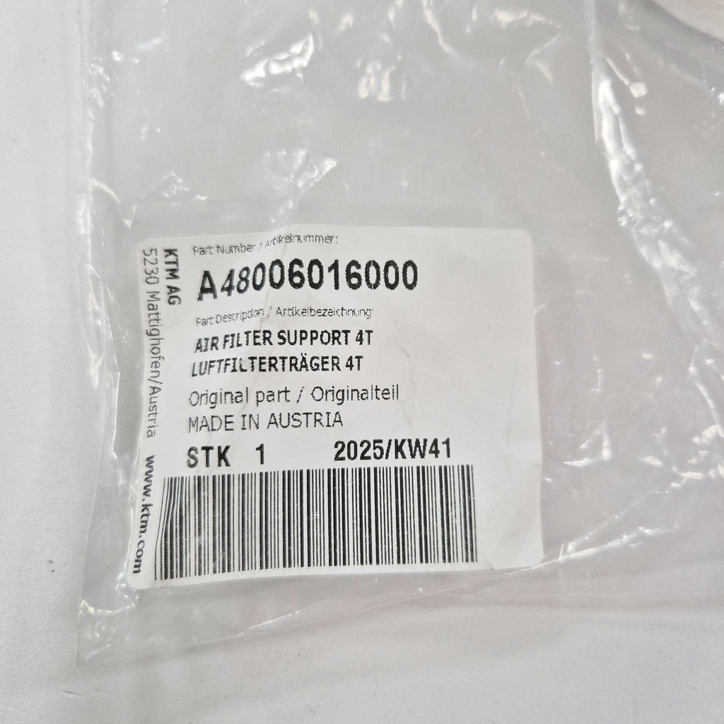 KTM Genuine Part - Air Filter Cage - 154119 - KTM SX125/150 26-27, SX250 26-27, SXF250-450 26-27, EXC/EXCF 27-28, Husqvarna TC125 26-27, TC250 26-27, FC250-450 26-27, TE/FE 27-28, TX/FX 125-501 26-27, Gas Gas 125-450 26-27 - KA48006016000