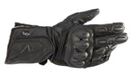 Alpinestars SP-8 HDRY Motorcycle Sports Leather WP Gloves (Black/Black)