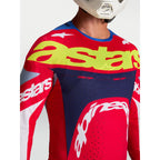 Alpinestars Supertech DYNA MX Jersey (Fire Red/White/Navy Blue)