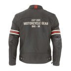 Merlin Revival D3O Motorcycle Leather Jacket (Black/Vintage