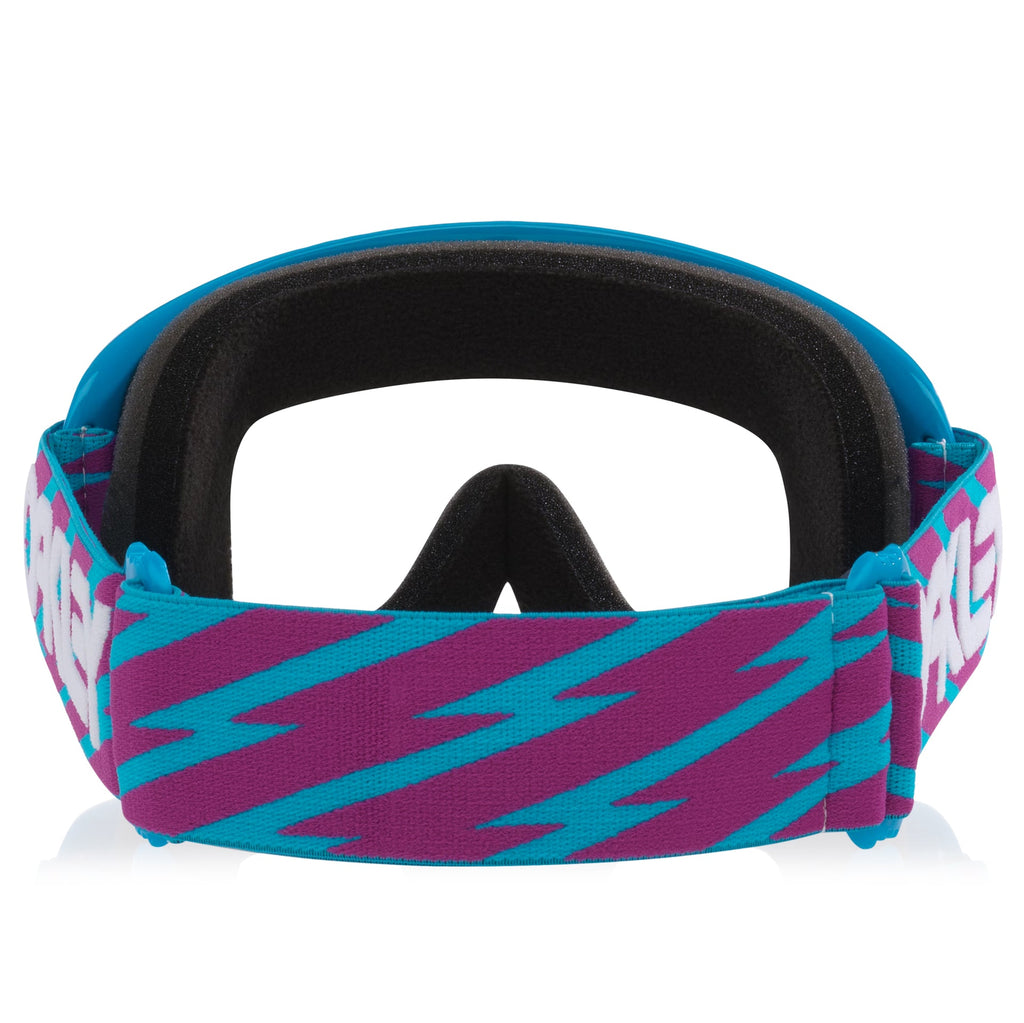 Oakley O-Frame BLUE BOLTS Goggles (Blue/Purple) Clear Lens