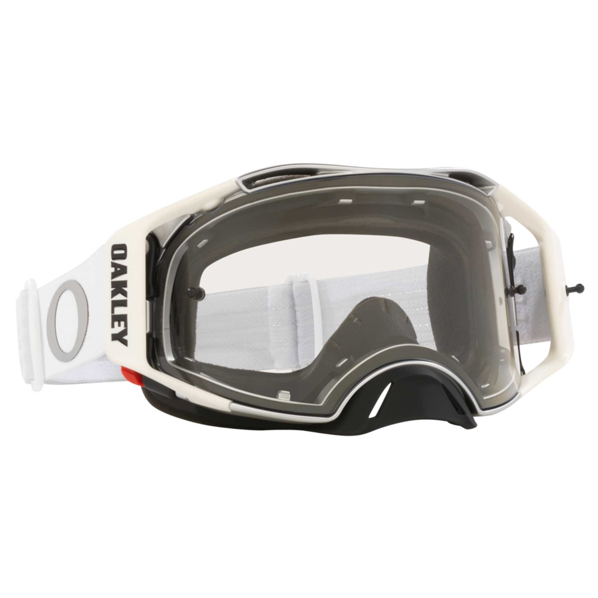Oakley Airbrake Goggles - TUFF BLOCKS (White) Clear Len