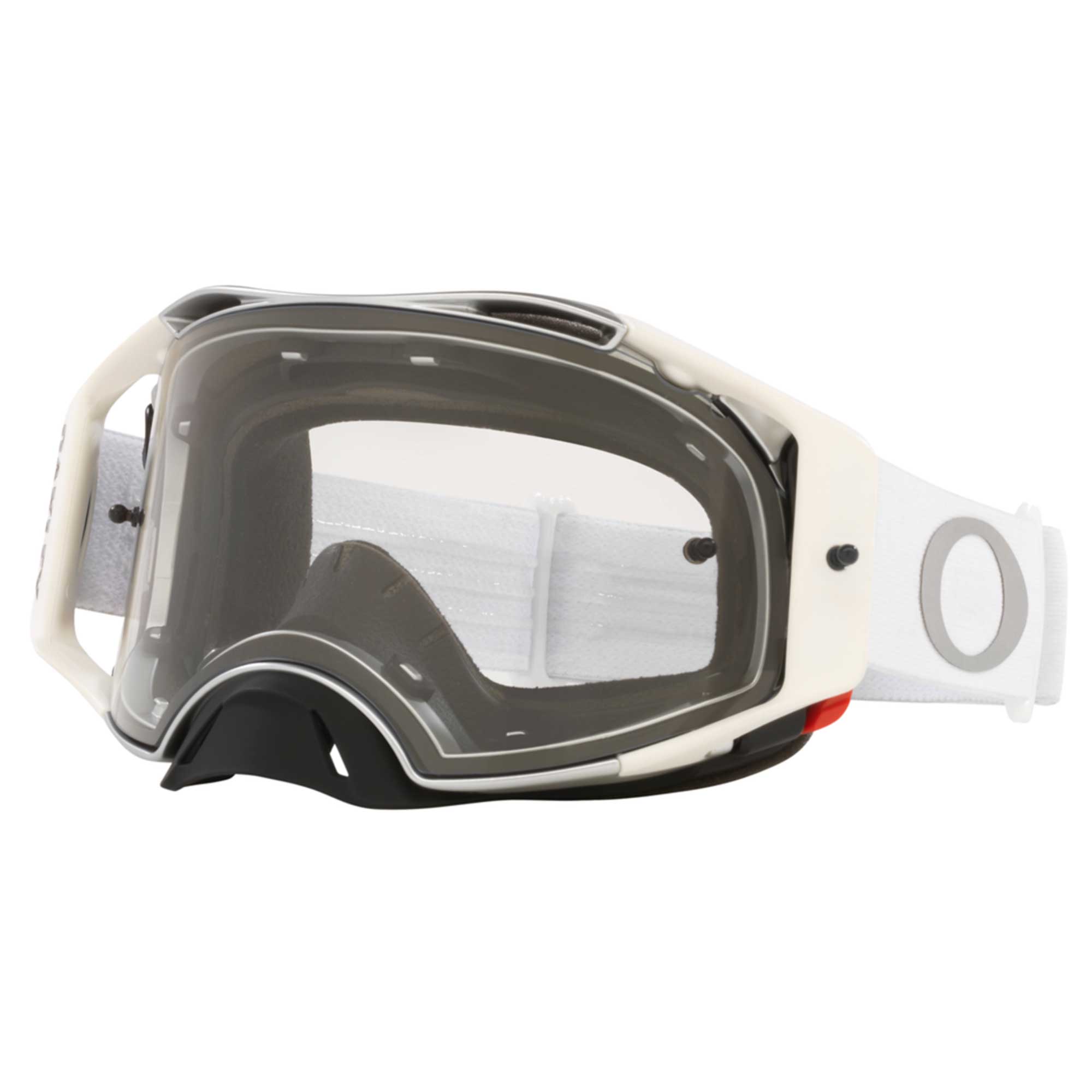 Oakley Airbrake Goggles - TUFF BLOCKS (White) Clear Len
