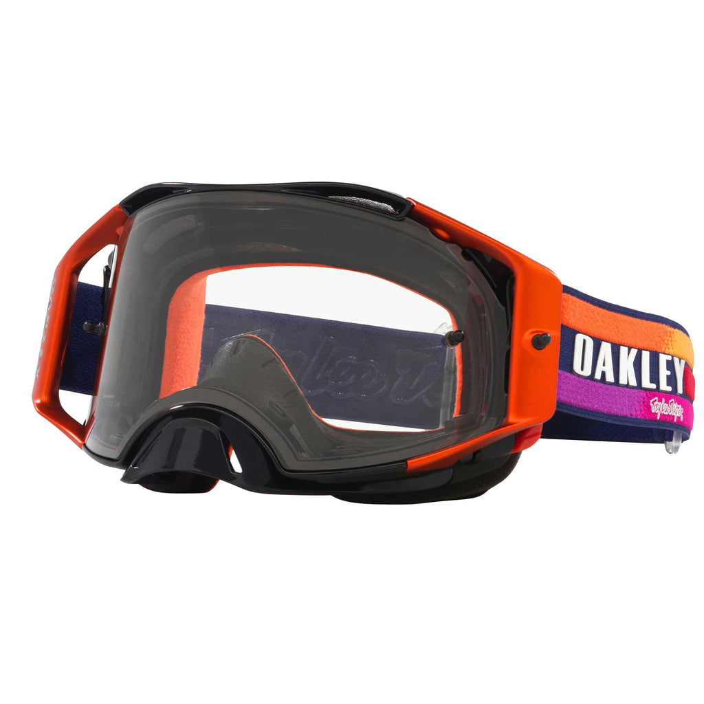 Oakley Airbrake Goggles - TLD NAVY Sunrise (Navy/Orange) Clear Lens *NO BOX