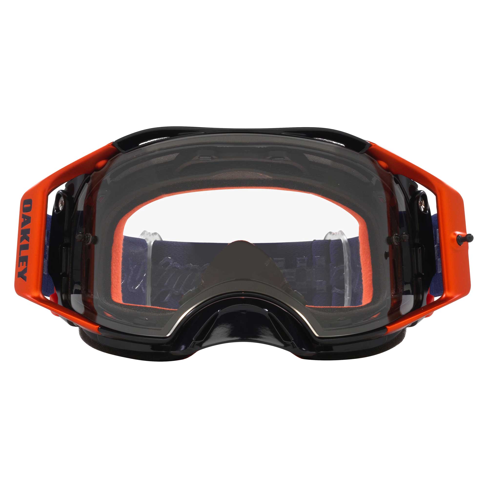 Oakley Airbrake Goggles - TLD NAVY Sunrise (Navy/Orange) Clear Lens *NO BOX