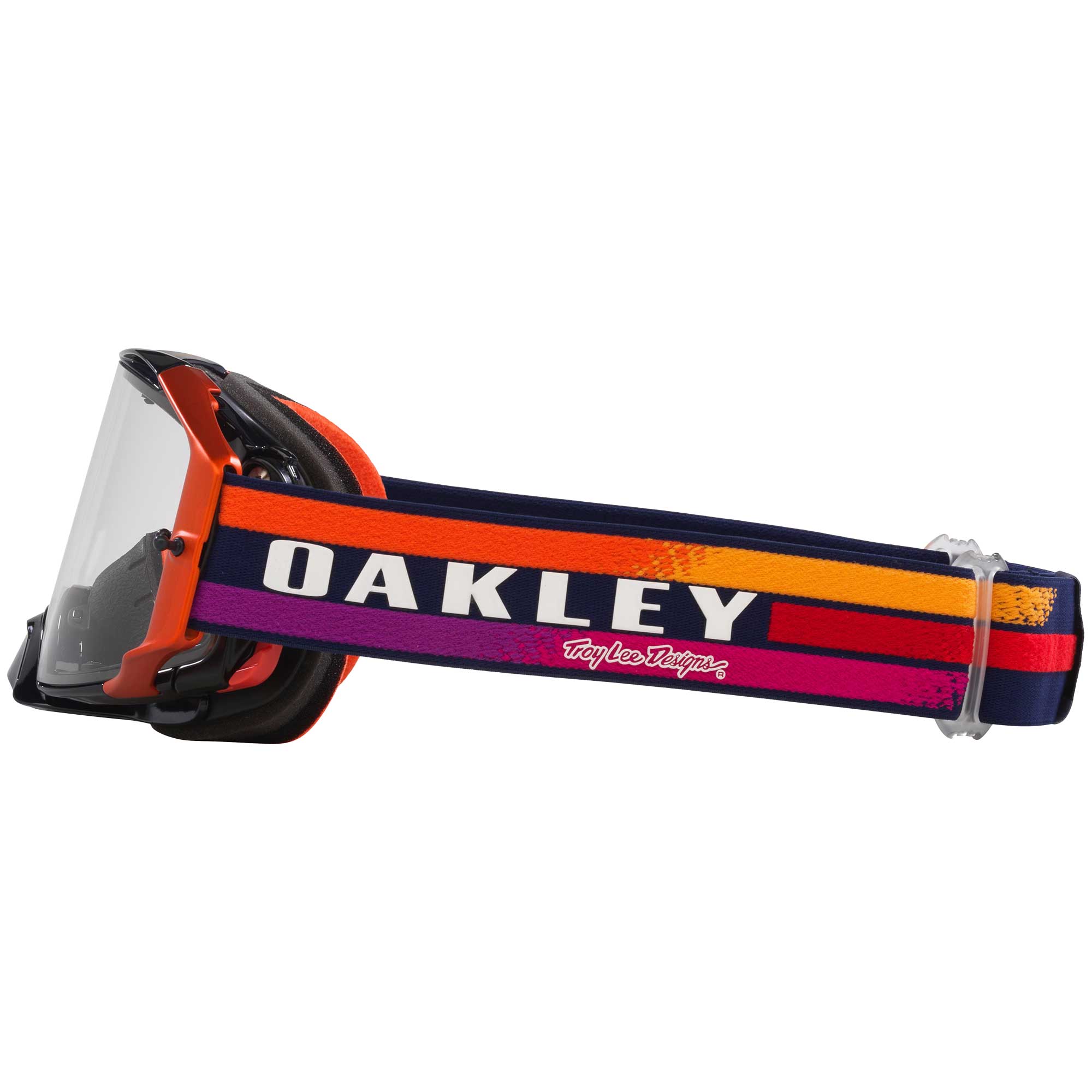 Oakley Airbrake Goggles - TLD NAVY Sunrise (Navy/Orange) Clear Lens *NO BOX