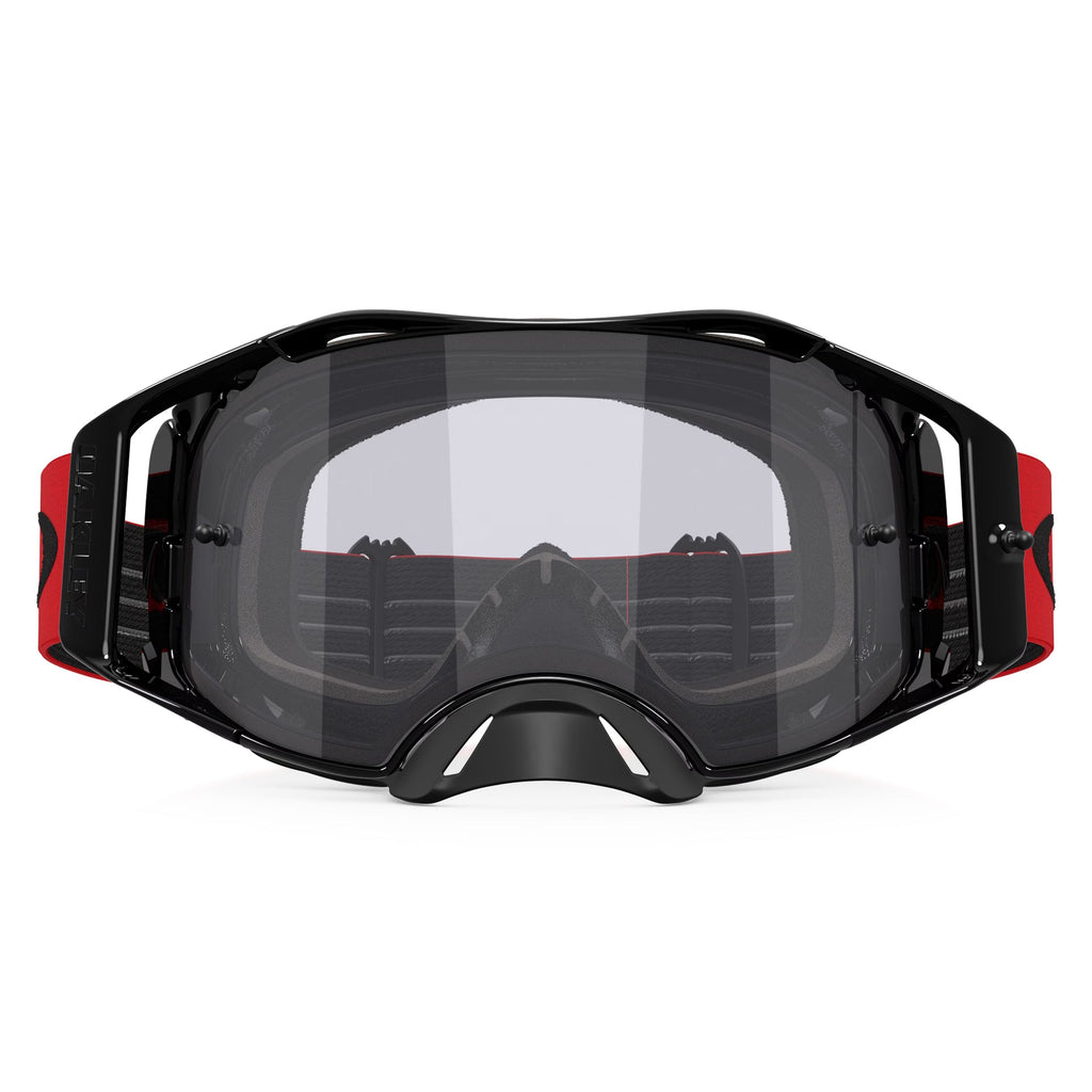 Oakley Airbrake LITE Goggles (Black/Red) Light Smoke Lens
