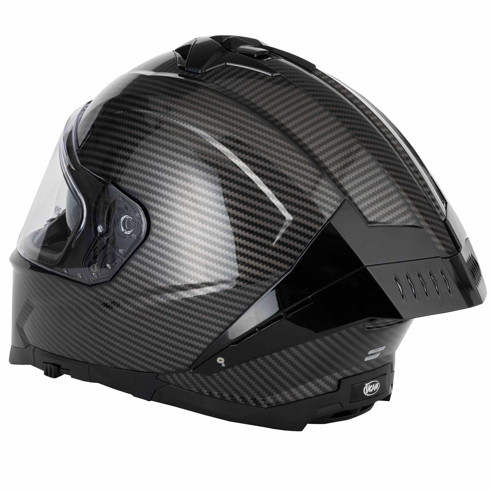 VCAN H162 X-Zero Motorcycle Helmet (Black)