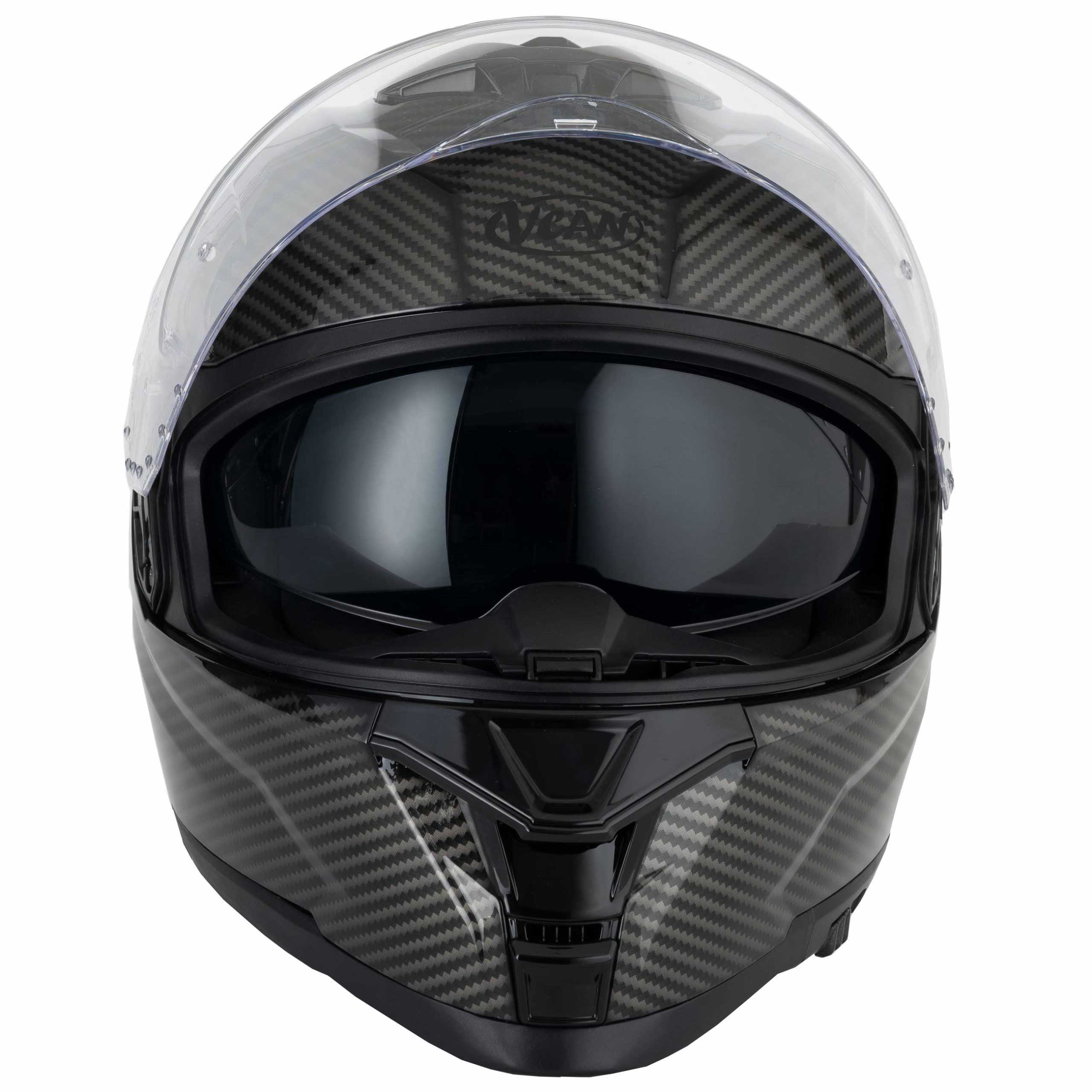 VCAN H162 X-Zero Motorcycle Helmet (Black)