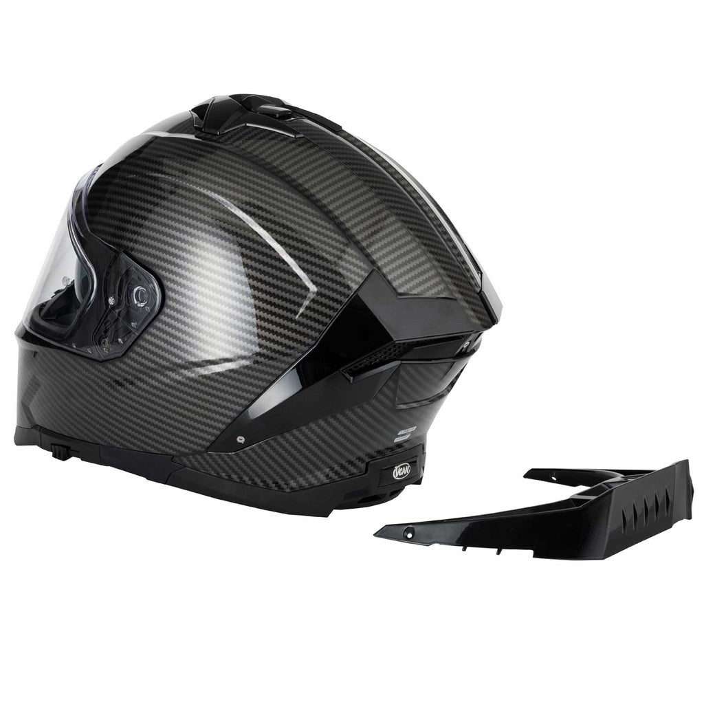 VCAN H162 X-Zero Motorcycle Helmet (Black)