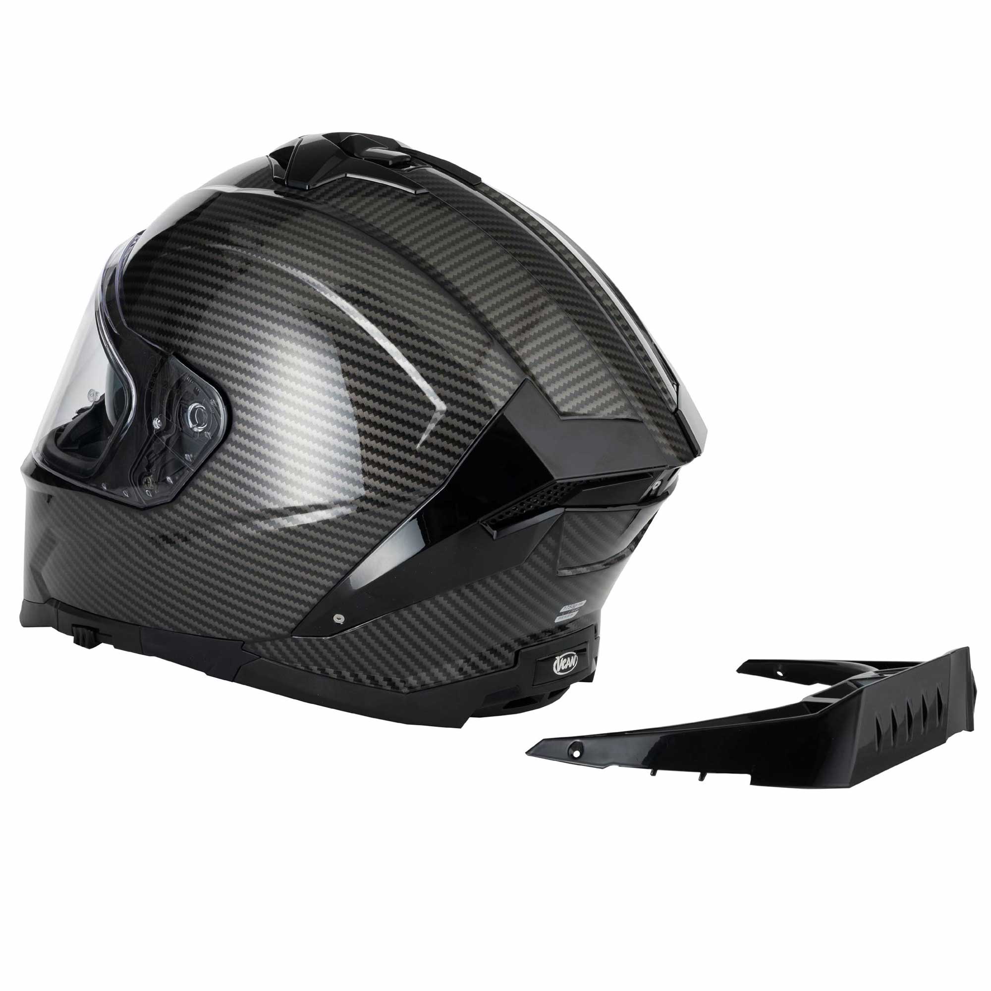 VCAN H162 X-Zero Motorcycle Helmet (Black)