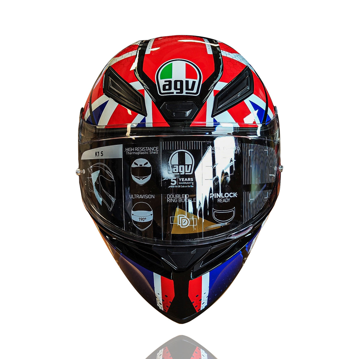 AGV K1-S Union Jack Motorcycle Full Face Helmet (UK Flag)