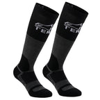 Alpinestars AT 8 MERINO Motorcycle Riding Socks (Tar Grey/Black)
