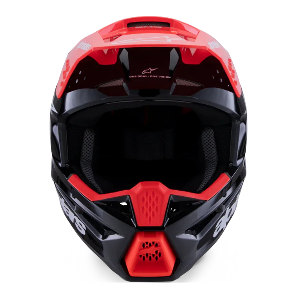 Alpinestars S-M3 RADIUM MX Helmet (Black/Red Fluo/White)