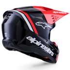Alpinestars S-M3 RADIUM MX Helmet (Black/Red Fluo/White)