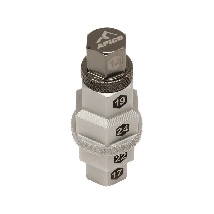 Apico - Axle Tool 5-In-1 (14, 17, 19, 22, 24mm)