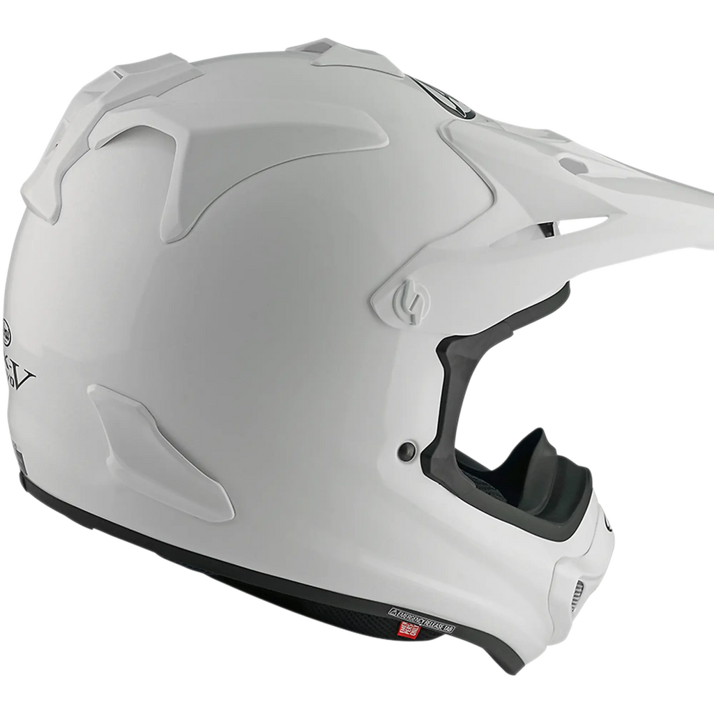 Arai MX-V Evo FIM02 PLAIN Motocross | Enduro Helmet (Gloss White)