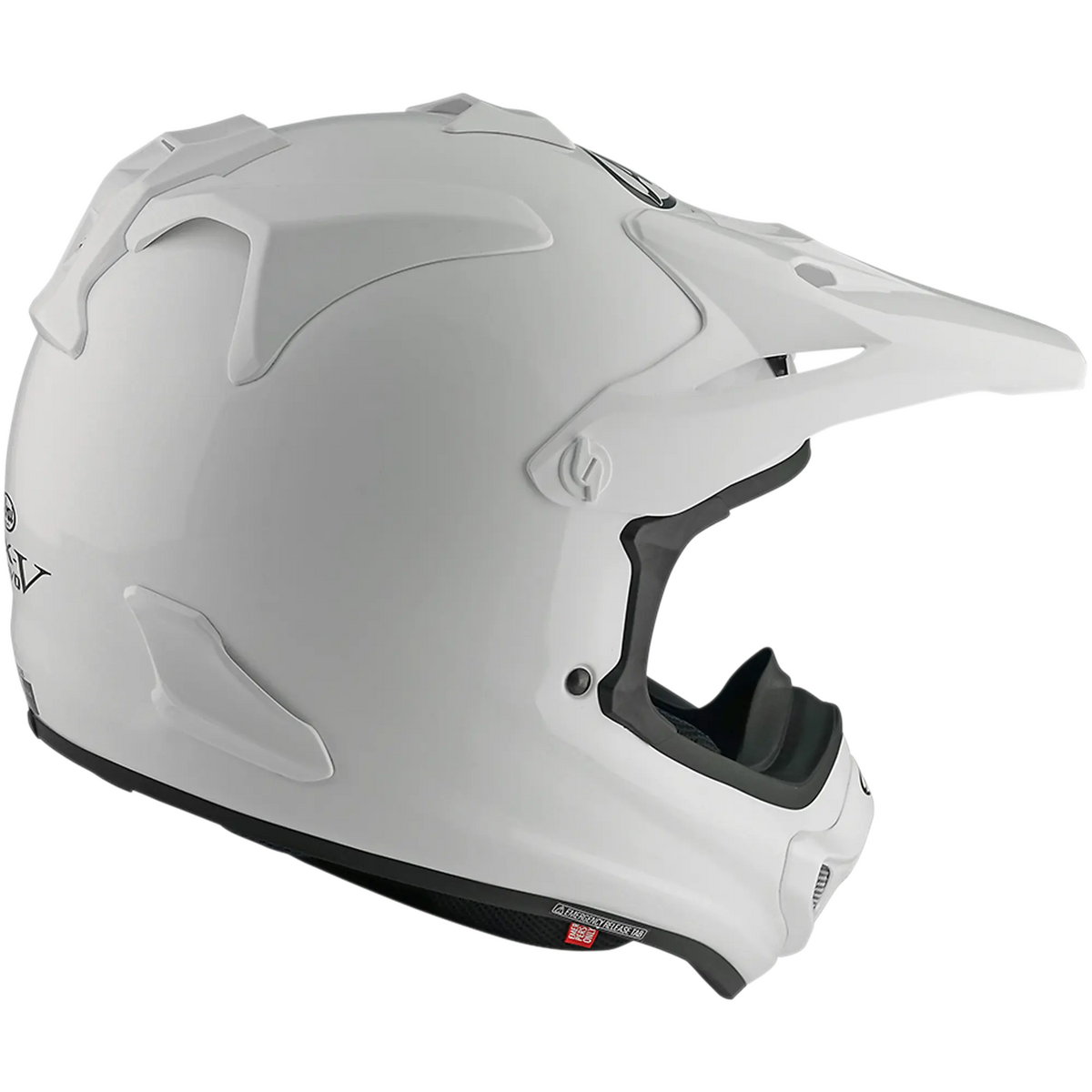 Arai MX-V Evo FIM02 PLAIN Motocross | Enduro Helmet (Gloss White)