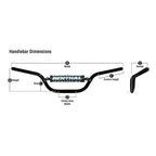 Renthal (Handlebar) 7/8” - 742 - 4.5" TRIALS