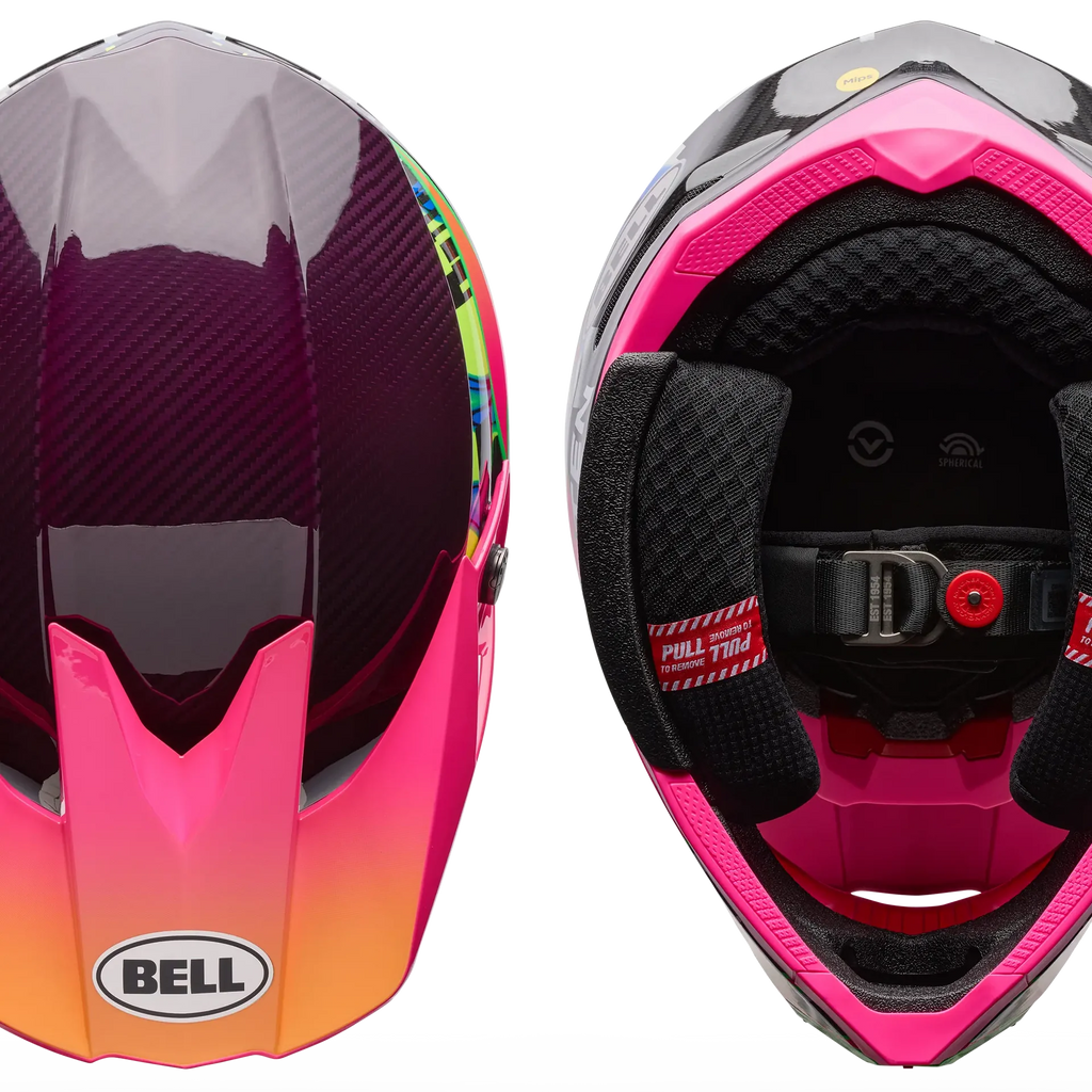 BELL MOTO-10 Spherical GP FIM02 LE SYNCHRO MX | Enduro Helmet (Fluo Pink/Green)