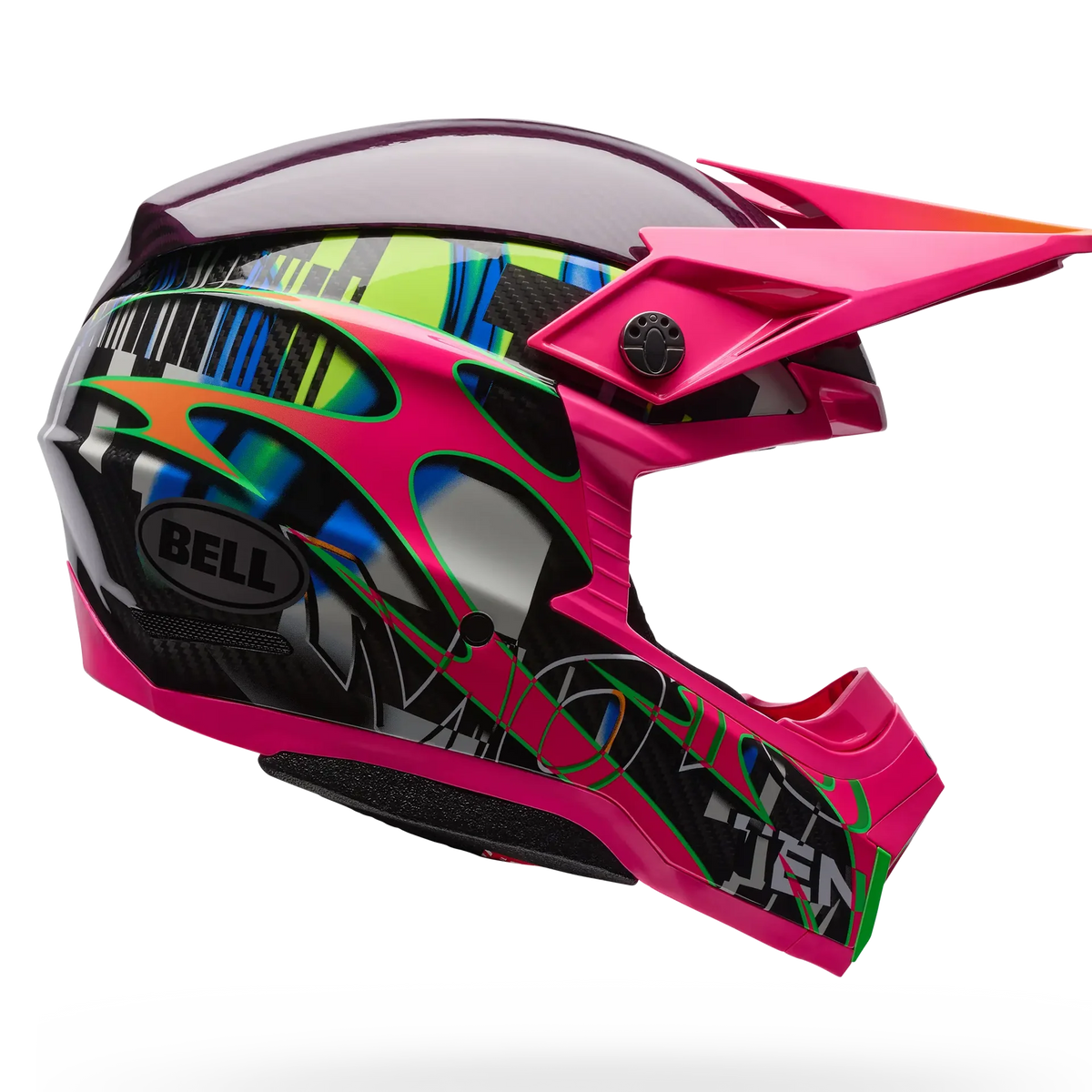 BELL MOTO-10 Spherical GP FIM02 LE SYNCHRO MX | Enduro Helmet (Fluo Pink/Green)