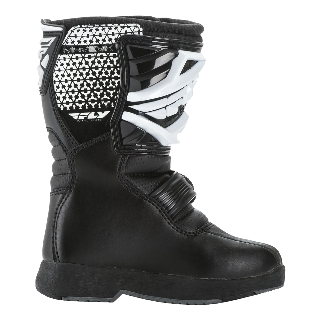 FLY Racing Kids Maverik MX ATV Boots (Black)