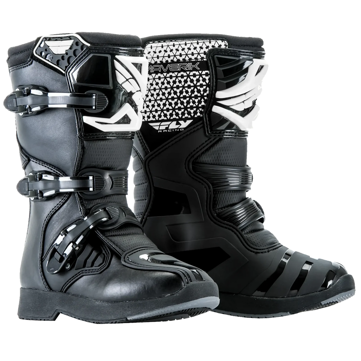FLY Racing Youth Maverik MX Boots (Black)