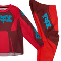 FOX Racing Kids 180 RAID MX Gear Set (Red Rust)