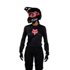 FOX Racing Women's 180 BLACKOUT MX Gear Set (Black/Pink)