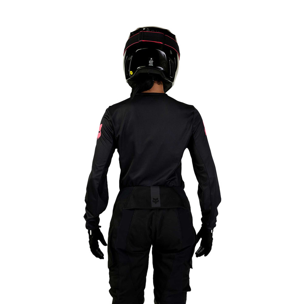 FOX Racing Women's 180 BLACKOUT MX Gear Set (Black/Pink)